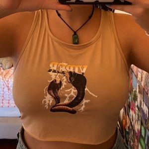 Cream colored viper tank